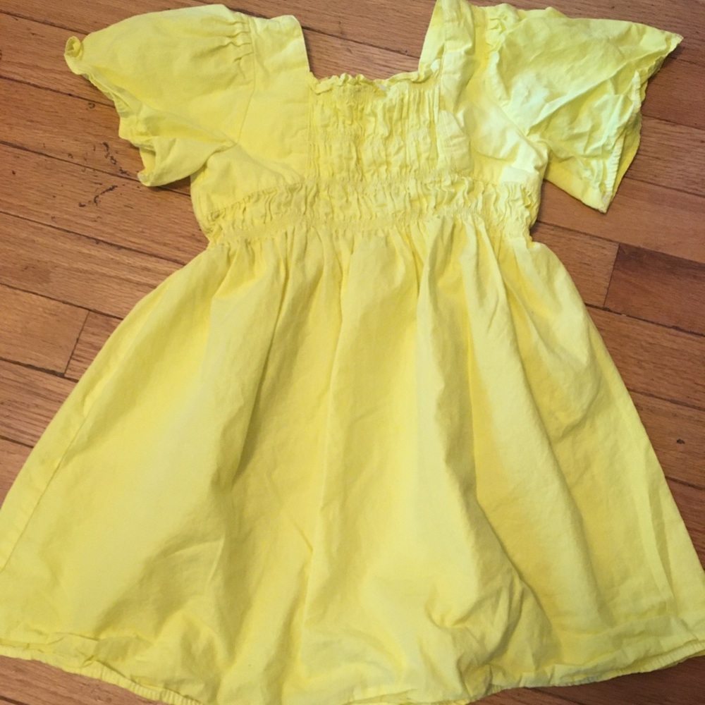 Zara girls yellow dress